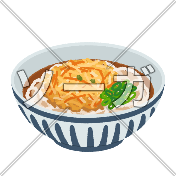 かき揚げうどんのイラスト