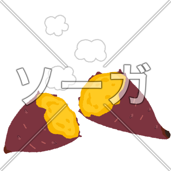 焼き芋のイラスト
