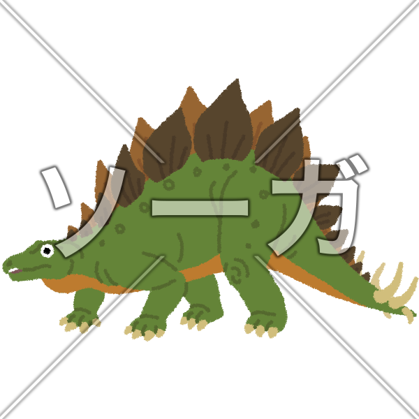 ステゴサウルスのイラスト