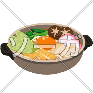 鍋焼きうどんのイラスト