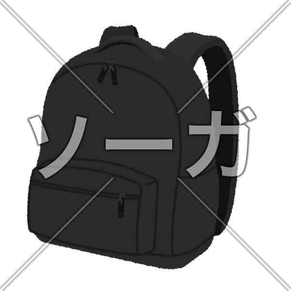 リュック（バックパック）のイラスト