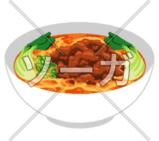 坦々麺（タンタンメン）のイラスト