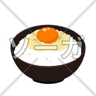 卵かけご飯のイラスト