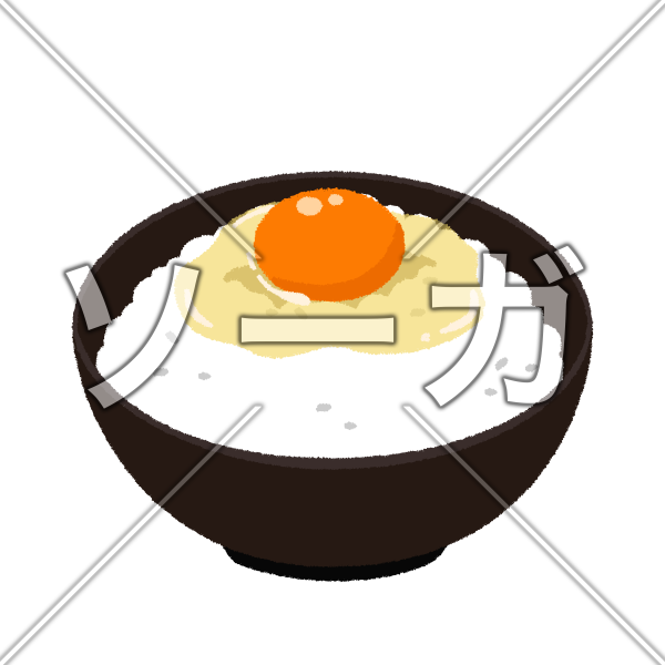 卵かけご飯のイラスト