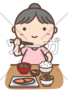 離乳食を嫌がる前掛けを付けた赤ちゃんのイラストのイラスト素材 無料 ソーガ