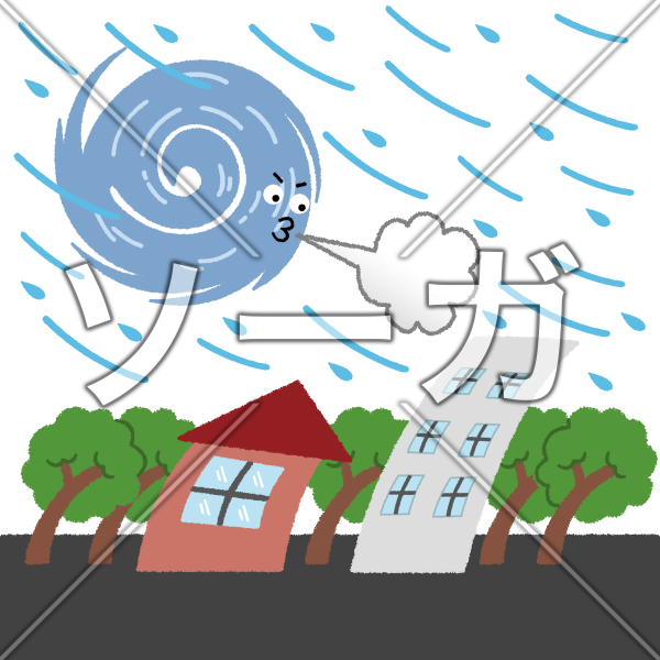 台風のイラスト