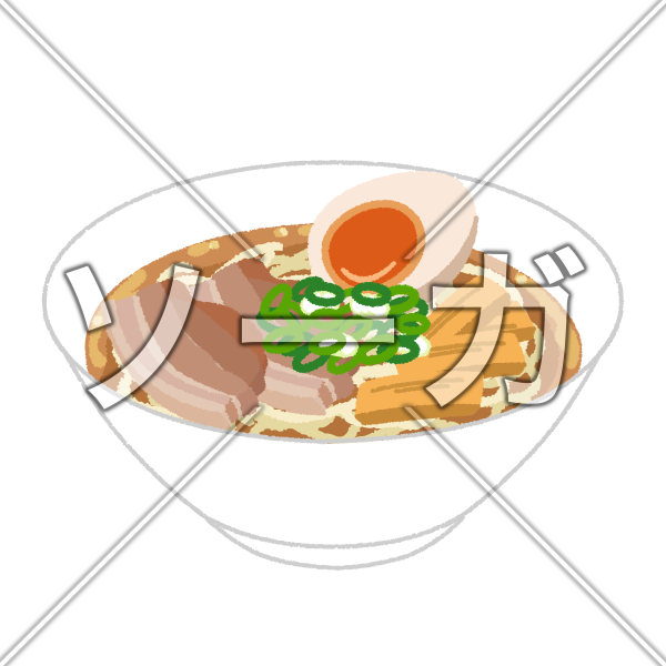 喜多方ラーメンのイラスト