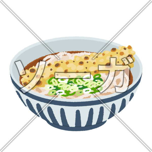 ちくわ天うどんのイラスト