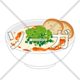 鹹豆漿（シェントウジャン）のイラスト