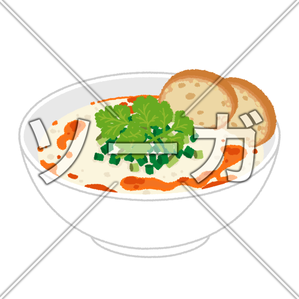 鹹豆漿（シェントウジャン）のイラスト