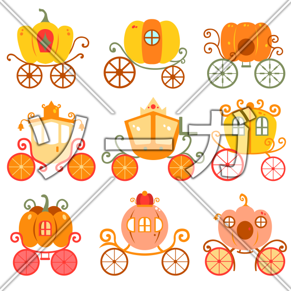 かぼちゃの馬車のイラスト