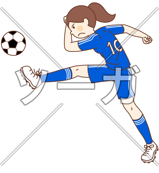 女子サッカー選手 なでしこジャパン のイラスト素材 無料 ソーガ