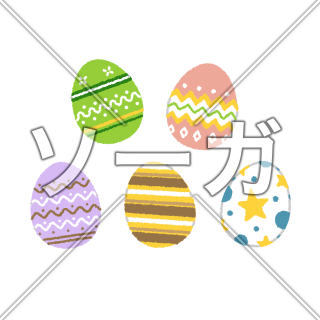 イースターの卵のイラスト