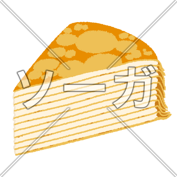 ミルクレープのイラスト