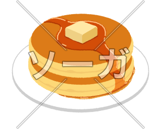 ホットケーキのイラスト