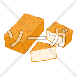 厚揚げのイラスト