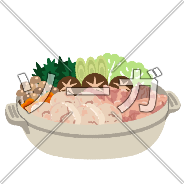 あんこう鍋のイラスト