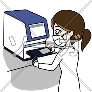 PCR検査（ウイルス検査）のイラスト