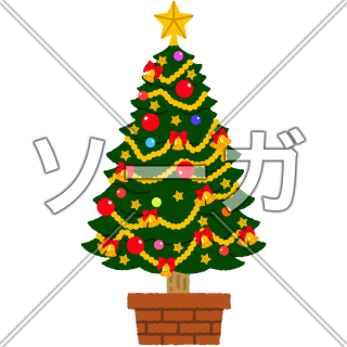 クリスマスツリーのイラスト