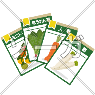 野菜の種のイラスト