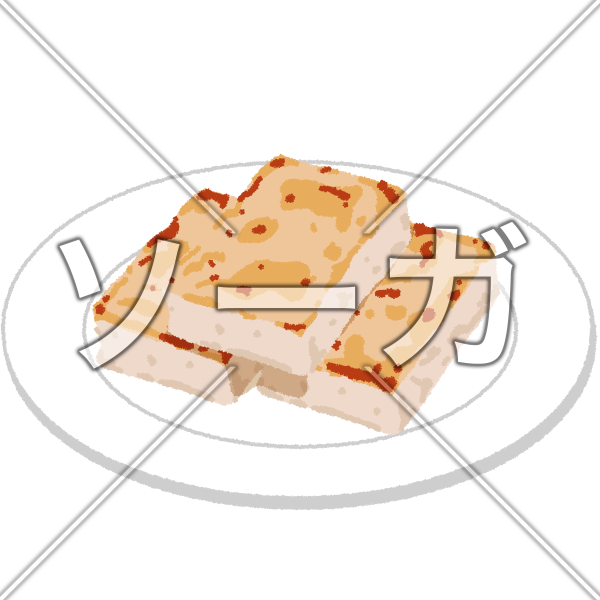 大根餅 / 蘿蔔糕のイラスト
