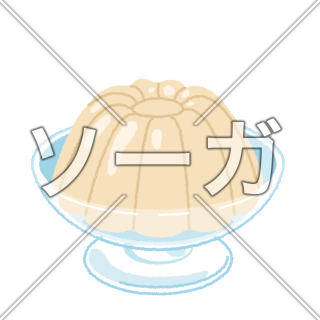 ババロアのイラスト