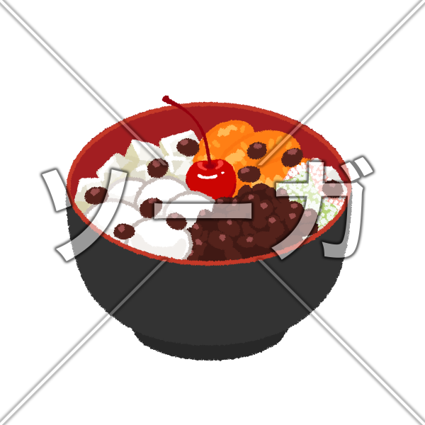 あんみつのイラスト