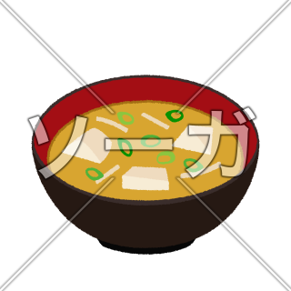 味噌汁のイラスト