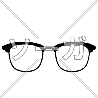 メガネフレーム(ブロー型)のイラスト