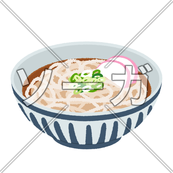 かけうどんのイラスト