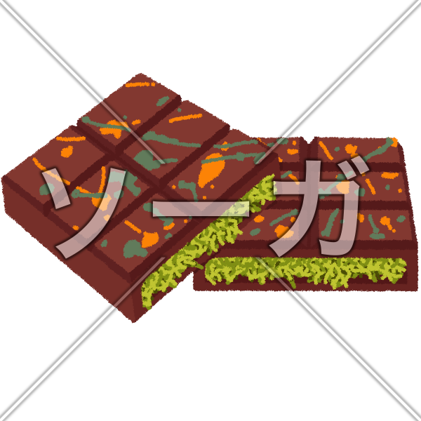 ドバイチョコレートのイラスト