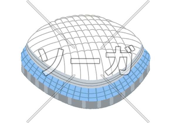 東京ドームのイラストのイラスト素材 無料 ソーガ