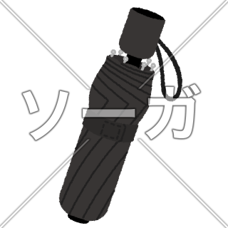 折りたたみ傘のイラスト