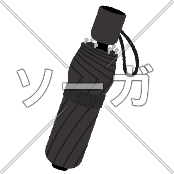 折りたたみ傘のイラスト