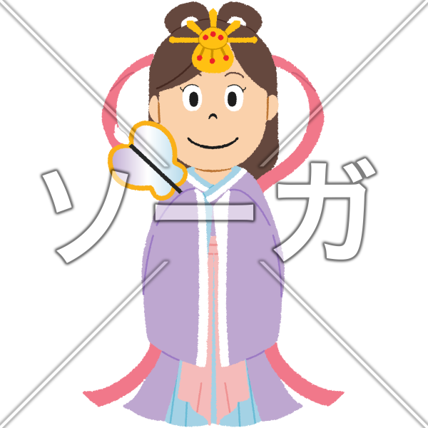童話 浦島太郎 の乙姫のイラストのイラスト素材 無料 ソーガ